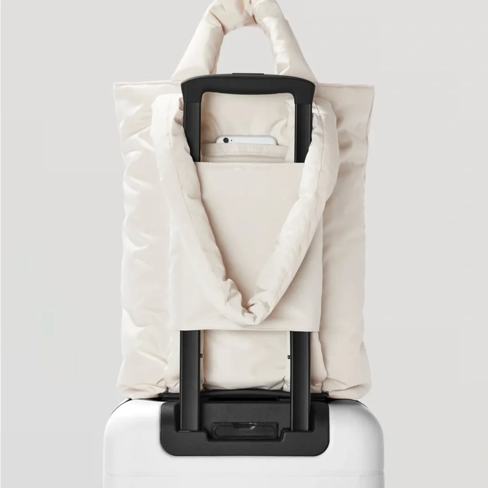 Dagne Dover Brown Puffer Tote Bag - Picture 8 of 10